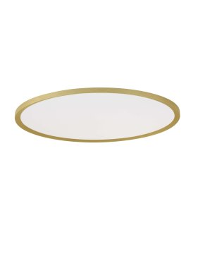 Nova Luce Aoton - plafonnier - Ø 60 x 5 cm - 55W dimmable LED inclus - or brossé