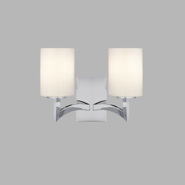 Searchlight Gina - applique murale - 32 x 25 cm - chrome et blanc