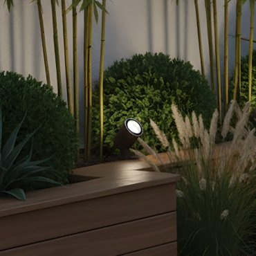 VK Lighting Sui - spot au sol en saillie - Ø 7 x 9,8 cm - 12W LED inclus - IP65 - vert