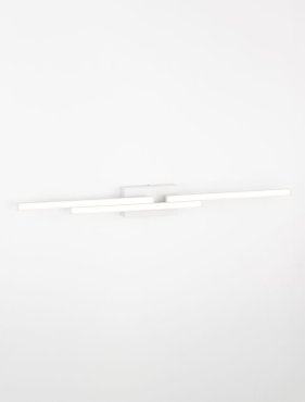 Nova Luce Chart - applique murale - 9 x 10 x 96,5 cm - LED 31W inclus - IP44 - blanc sable