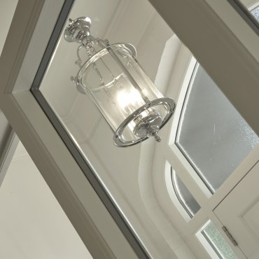 Searchlight lanternes - lustre - Ø 25 x 155 cm - chrome