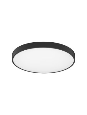 Nova Luce Perfect Profile - plafonnier - Ø 60 x 10 cm - 40W LED dimmable inclus - noir
