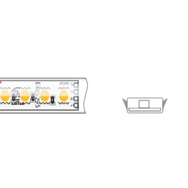 Klus Bande LED - largeur 1 cm, longueur 500 cm - 24Vdc - 12W LED par mètre - 120 LED par mètre - IP65 - RGB