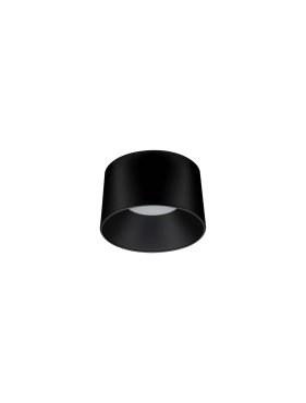 Nova Luce Atil - plafonnier - Ø 35 x 22 cm - 24W LED inclus - noir sablé