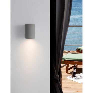 Nova Luce Lido - applique d'extérieur - 8,6 x 10 x 12 cm - IP65 - gris