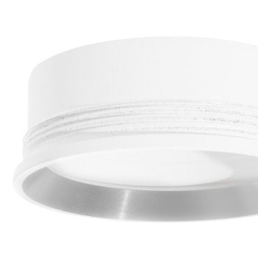 Nova Luce - bague en argent et blanc