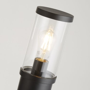Searchlight Bakerloo - poteau de jardin - Ø 15 x 73 cm - IP44 - noir