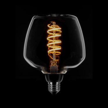 ETH LED Spiral Deco - E27 - dimtone - 8W - 2700K à 2200K - fumé