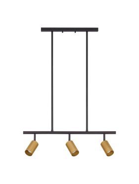 Nova Luce Pogno - suspension - 72 x 87,5 cm - noir et or