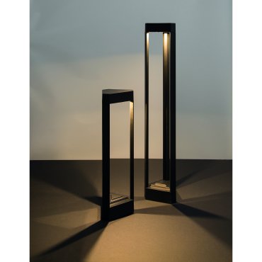 Nova Luce Pax - lampe de jardin - 50 cm - 9W LED inclus - IP54 - noir