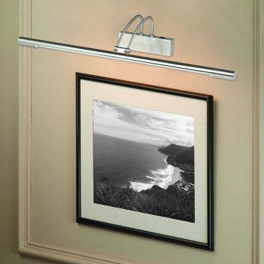 Searchlight LED Picture Lights - applique murale avec interrupteur - 68 x 11,5 cm - 13W LED inclus - argent satiné