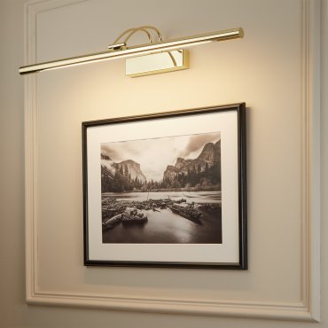 Searchlight LED Picture Lights - applique murale avec interrupteur - 68 x 11,5 cm - 13W LED inclus - laiton poli