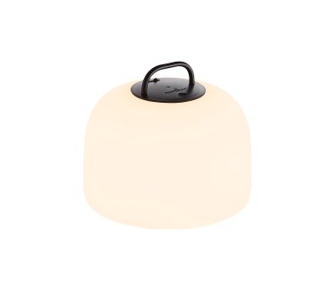 Nordlux Kettle To-Go 22 - lampe de table rechargeable pour extérieur - 22 x 19,6 cm - 4,8W LED inclus - IP65 - blanc et noir