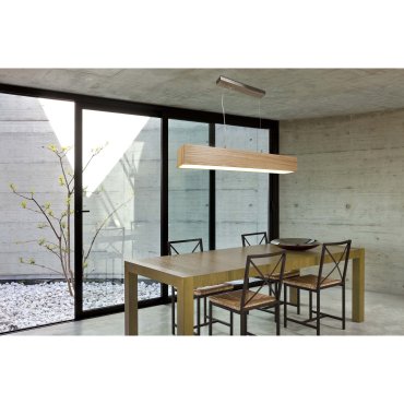 Searchlight Ash - lampe suspendue - 115 x 12 x 160 cm - 20W LED inclus - brun clair