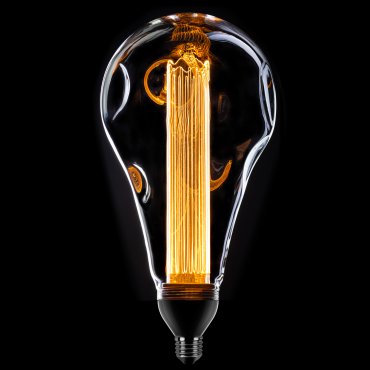 ETH LED - Ø 15,8 x 29 cm - E27 - 3 niveaux de gradation - 1W/3,2W/8W - 2000K - transparent