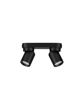 Nova Luce Amecy - spot en saillie 2L - 22 x 12,5 x 6,5 cm - noir sablé