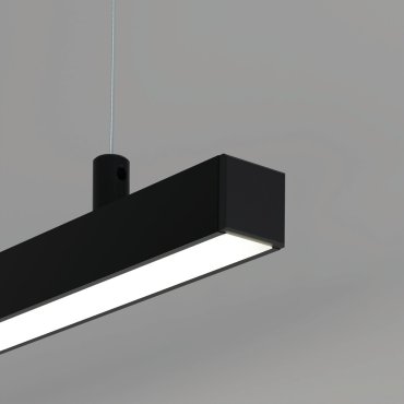 Klus PDS-ZM-PLUS - profilé LED - 1,4 x 1,5 cm - noir