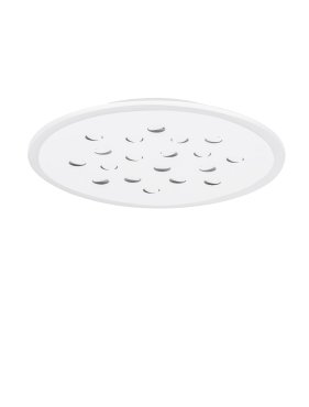 Nova Luce Astro - plafonnier avec télécommande - Ø 45 x 5 cm - 30W dimmable LED inclus - blanc sablé
