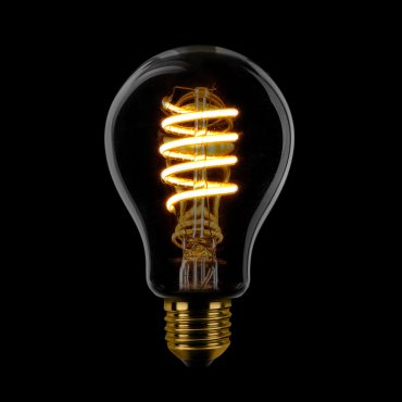 ETH Standard Spiral LED Filament - E27 - 3 niveaux de gradation - 7W - 1800K - fumé