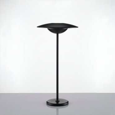Nova Luce Fumo - lampe de table rechargeable - Ø 19 x 38 cm - 2W dimmable LED inclus - IP54 - noir sablé