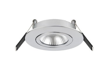 Integral LED Lux Ultra Slim - spot à encastrer - Ø 83 mm, Ø 65 mm à encastrer - LED 6,5W dimmable inclus - chrome