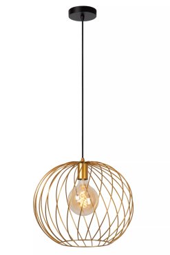 Lucide Danza - lampe suspendue - Ø 25 x 150 cm - or