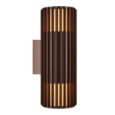 Nordlux Aludra N - applique murale extérieure - 12,4 x 33,7 x 17,4 cm - IP54 - brun