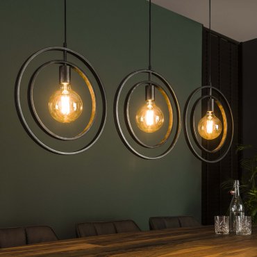 Vico Turn - lampe suspendue - 130 x 30 x 150 cm - anthracite