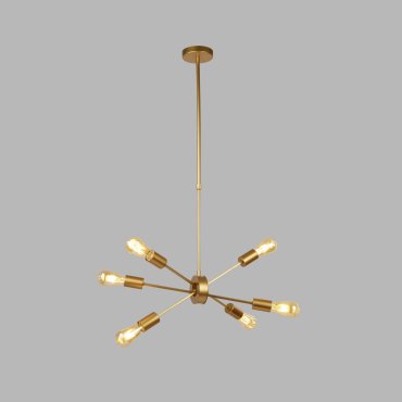 Searchlight Alpha - lampe suspendue - Ø 25 x 16 cm - or mat