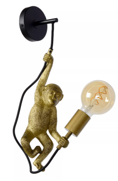 Lucide Extravaganza Chimp - applique - 17,6 x 14 x 48,5 cm - or