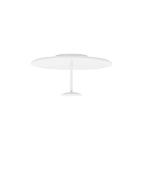 Nova Luce Nima - plafonnier - Ø 45 x 23 cm - 15W dimmable LED inclus - blanc sablé