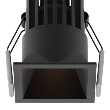 Nova Luce Bree - spot à encastrer - 56 x 56 mm, 50 x 50 mm à encastrer - 7W LED inclus - IP32 - noir