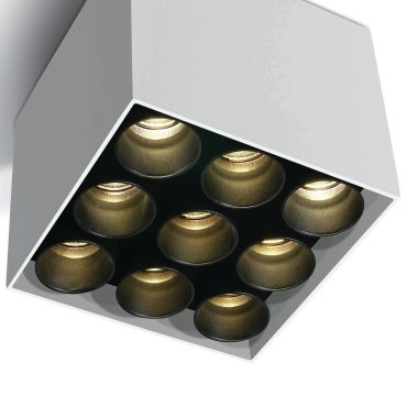 ONE Light Dark Light Tubes de plafond - plafonnier - 9,5 x 9,5 x 8,4 cm - 20W LED inclus - blanc