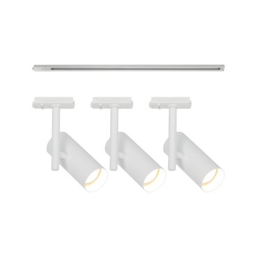 Nordlux Jerome Link 3-Kit + 1M Rail - spot sur rail GU10 - Ø16 x 18 cm - blanc