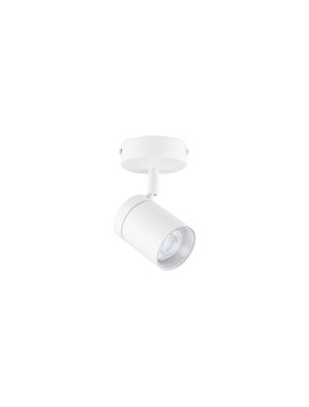 Nova Luce Alma - spot en saillie 1L - Ø 8 x 13 cm - IP44 - blanc sablé