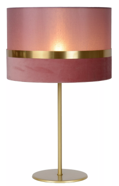 Lucide Extravaganza Tusse - lampe à poser - Ø 30 x 50 cm - rose