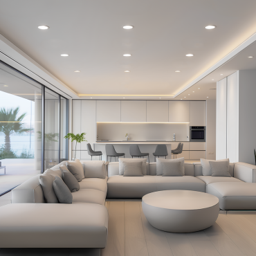Century Italia P-Tondo - spot encastrable - Ø 117 mm, Ø 105 mm taille d'encastrement - 6W LED inclus - blanc