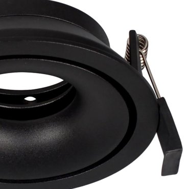 Nova Luce Enzo - spot encastrable - Ø 105 mm, Ø 100 mm encastrable - noir