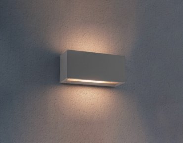 Century Italia Reverso - applique d'extérieur - 10 x 11 x 25 cm - IP65 - gris