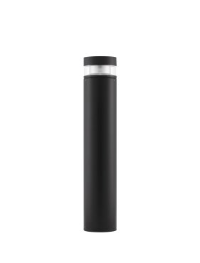 Nova Luce Tala - lampe de jardin - Ø 13,4 x 70 cm - 12W LED inclus - IP54 - anthracite foncé