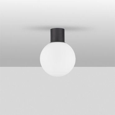 Nova Luce Spix - plafonnier extérieur - Ø 20 x 26 cm - IP54 - anthracite foncé