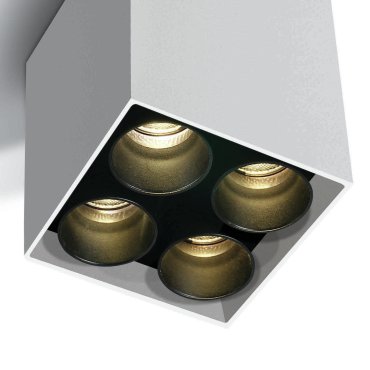 ONE Light Dark Light Tubes de plafond - plafonnier - 6,4 x 6,4 x 8,4 cm - 10W LED inclus - blanc