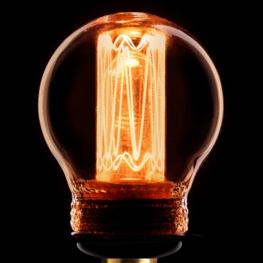 ETH LED Filament Ball - Ø 4,5 x 10 cm - E14 - 2,3W dimmable - 2000K - or