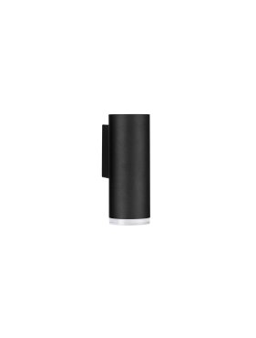 Nova Luce Mao - applique murale - Ø 5,5 x 14,8 cm - IP44 - noir sablé