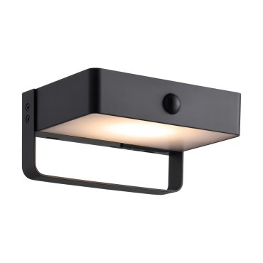 Nordlux Saulio Solar - applique murale extérieure - 15,6 x 7,3 x 11,3 cm - 4,45W LED inclus - IP44 - noir