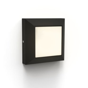 Lutec Helena - applique d'extérieur - 10,1 x 10,1 x 3,2 cm - 4,5W LED inclus - IP54 - noir