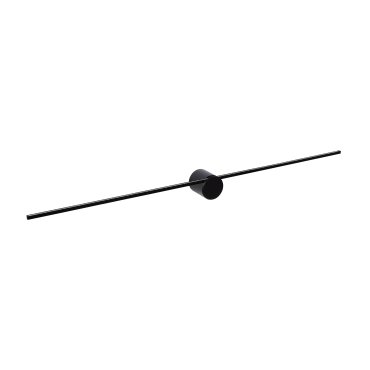 Lucide Mizar - applique murale - 90 x 7,2 x 6,5 cm - 10W LED inclus - IP44 - noir