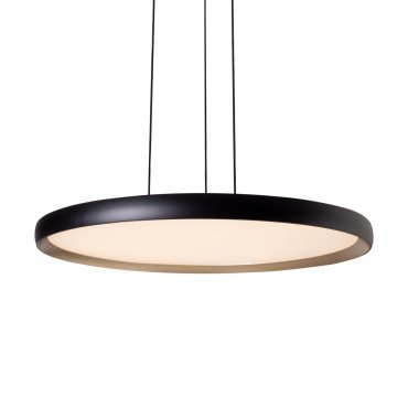Maxlight Vik - lampe suspendue - Ø 48 x 120 cm - 40W LED inclus - noir et or