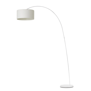 Faro Papua - lampadaire - 200 cm - blanc mat