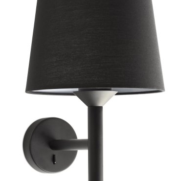 Faro Savoy - applique murale - 23 x 18,5 x 39,2 cm - noir mat